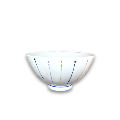 Irodori line tokusa blue bowl