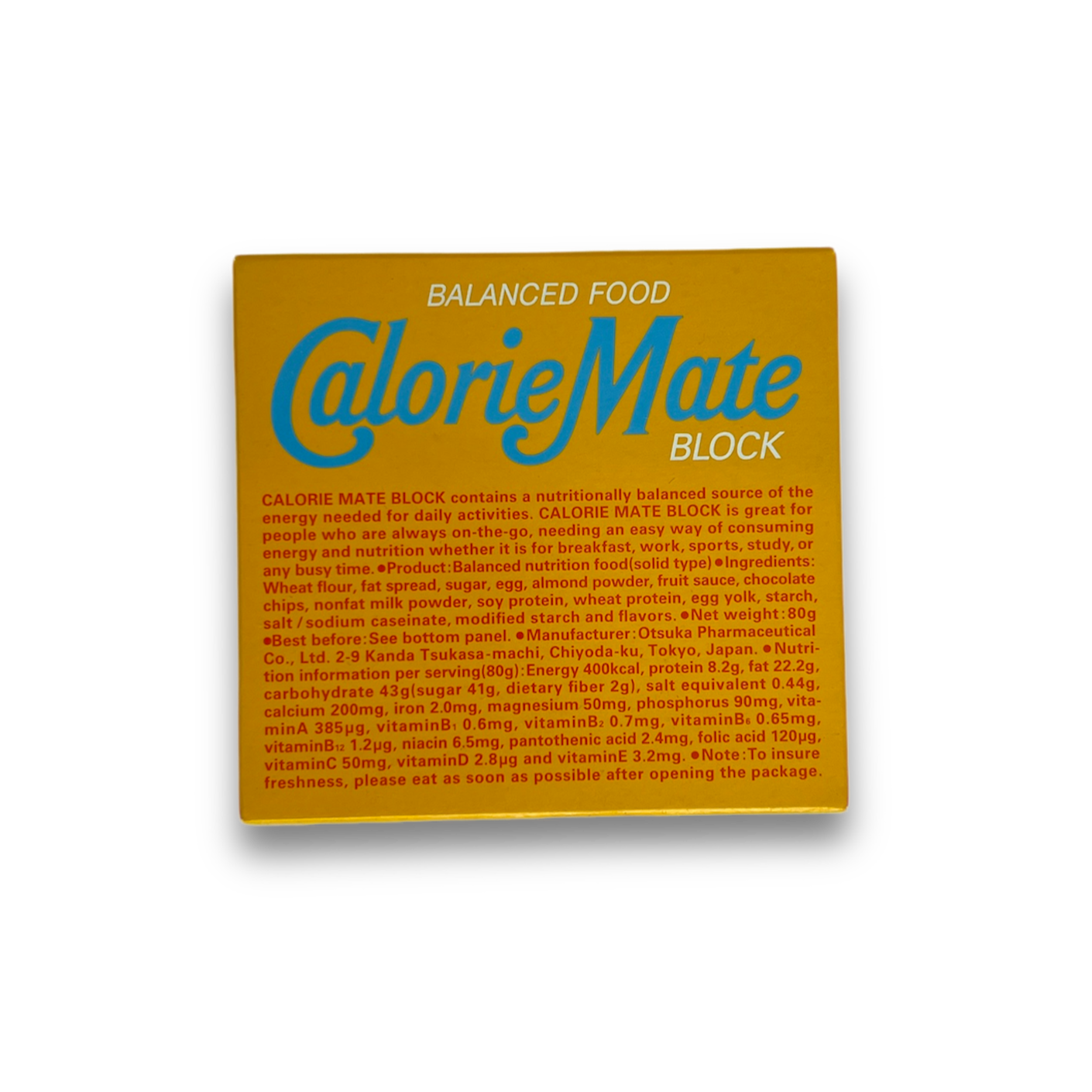 Calorie Mate Block All Flavors