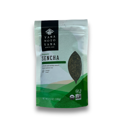 Yamamotoyama Premium Organic Loose Green Tea Genmaicha, Sencha