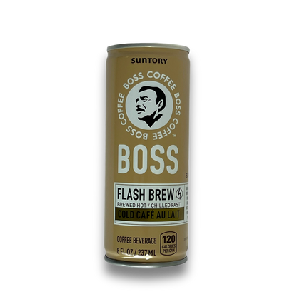 Suntory Boss Flash Brew Coffee Cold Black and Cafe Au Lait