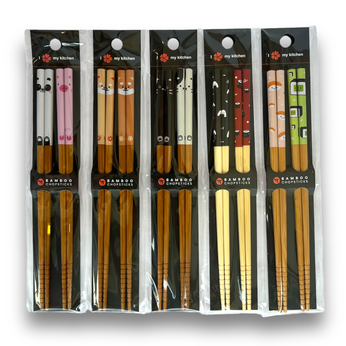 Cute Various Themed Bamboo Chopsticks