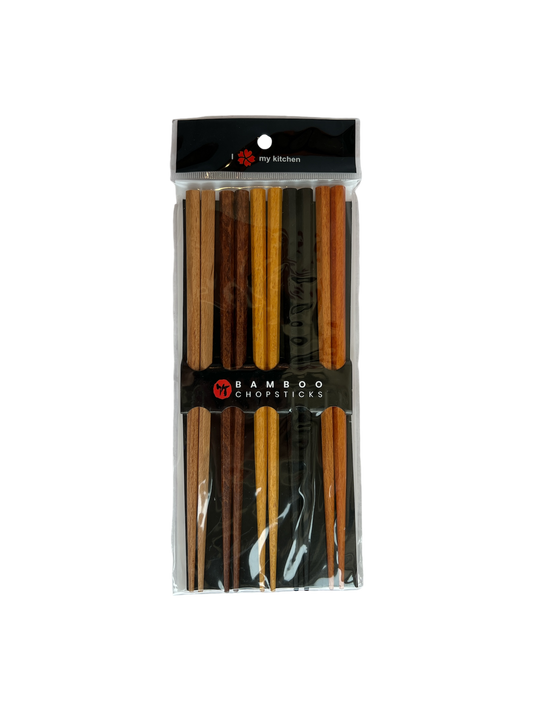 Multicolored Bamboo Wooden Chopsticks