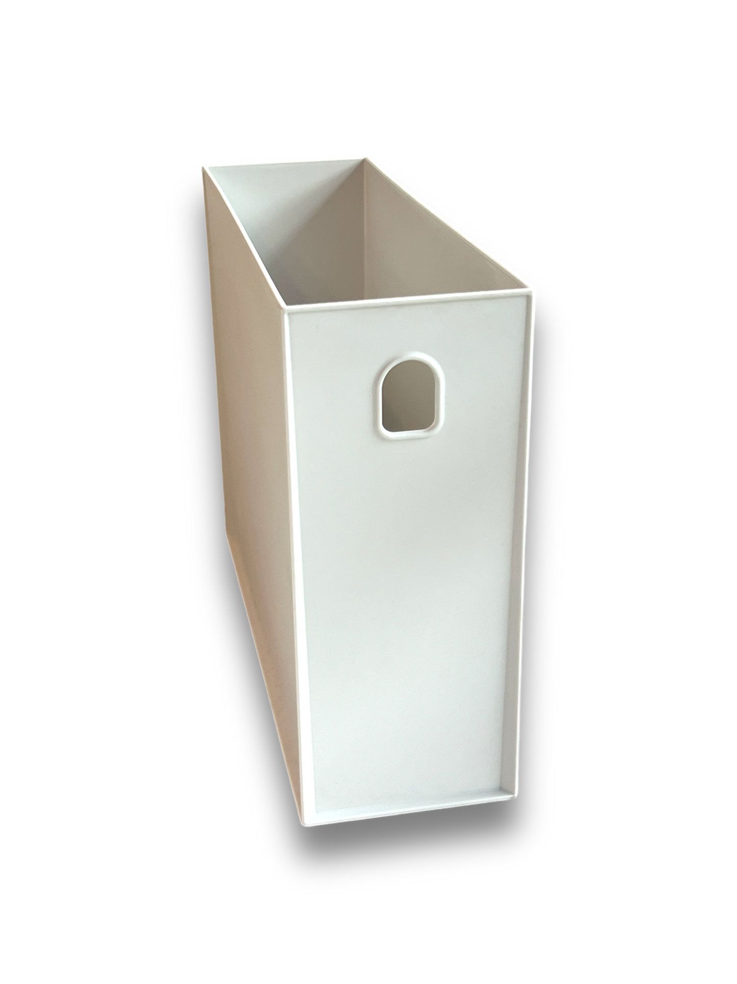 White Slim Storage Containers