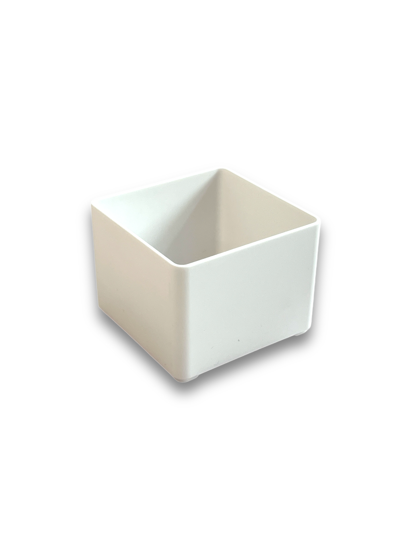 White Shallow Storage Containers