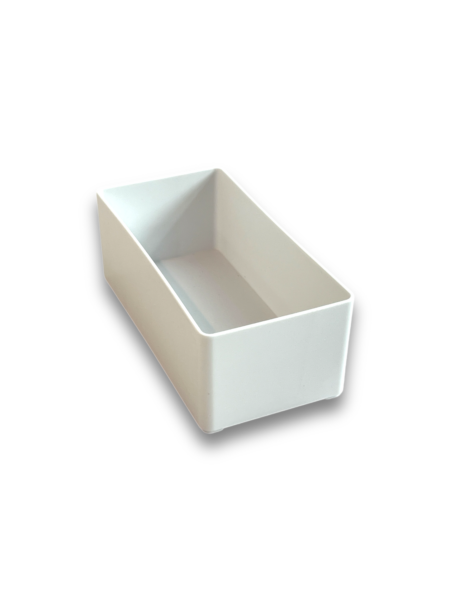 White Shallow Storage Containers