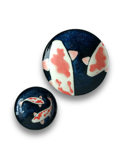 Koi Fish Plate Set and Pieces