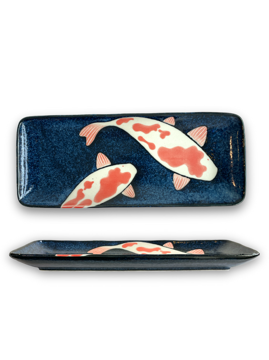 Koi Fish Rectangle Plate