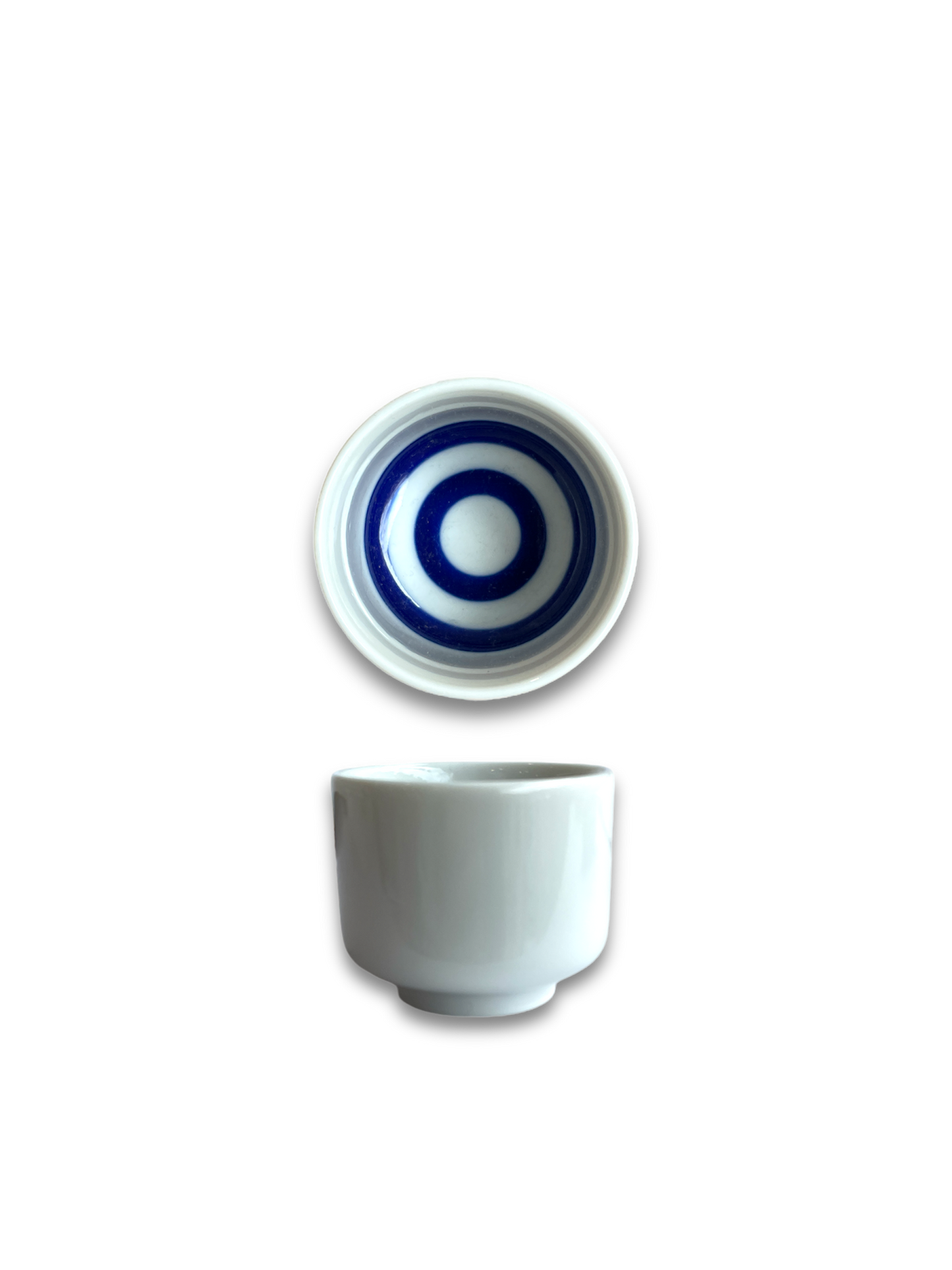 White and Blue Guinomi Sake Cup