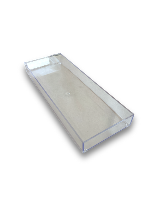 Shallow Long Clear Tray Container