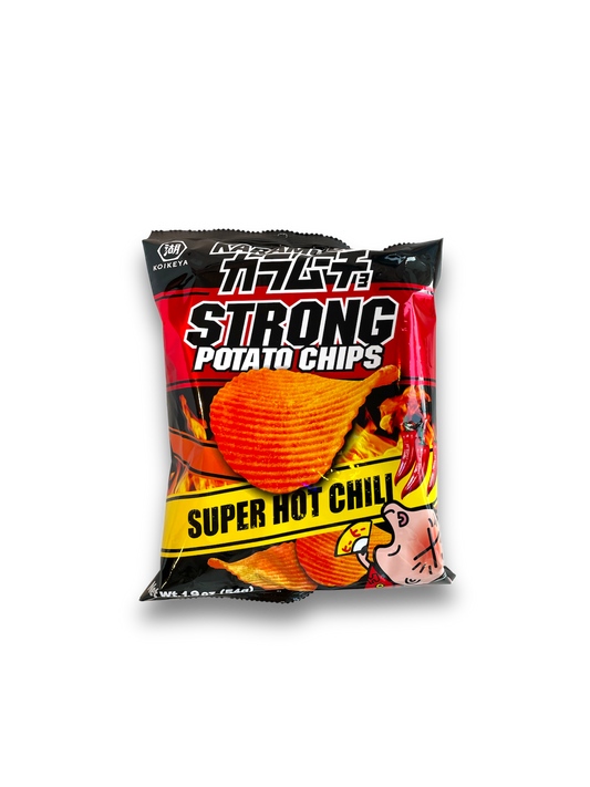 Koikeya Strong Potato Chips Super Hot Chili