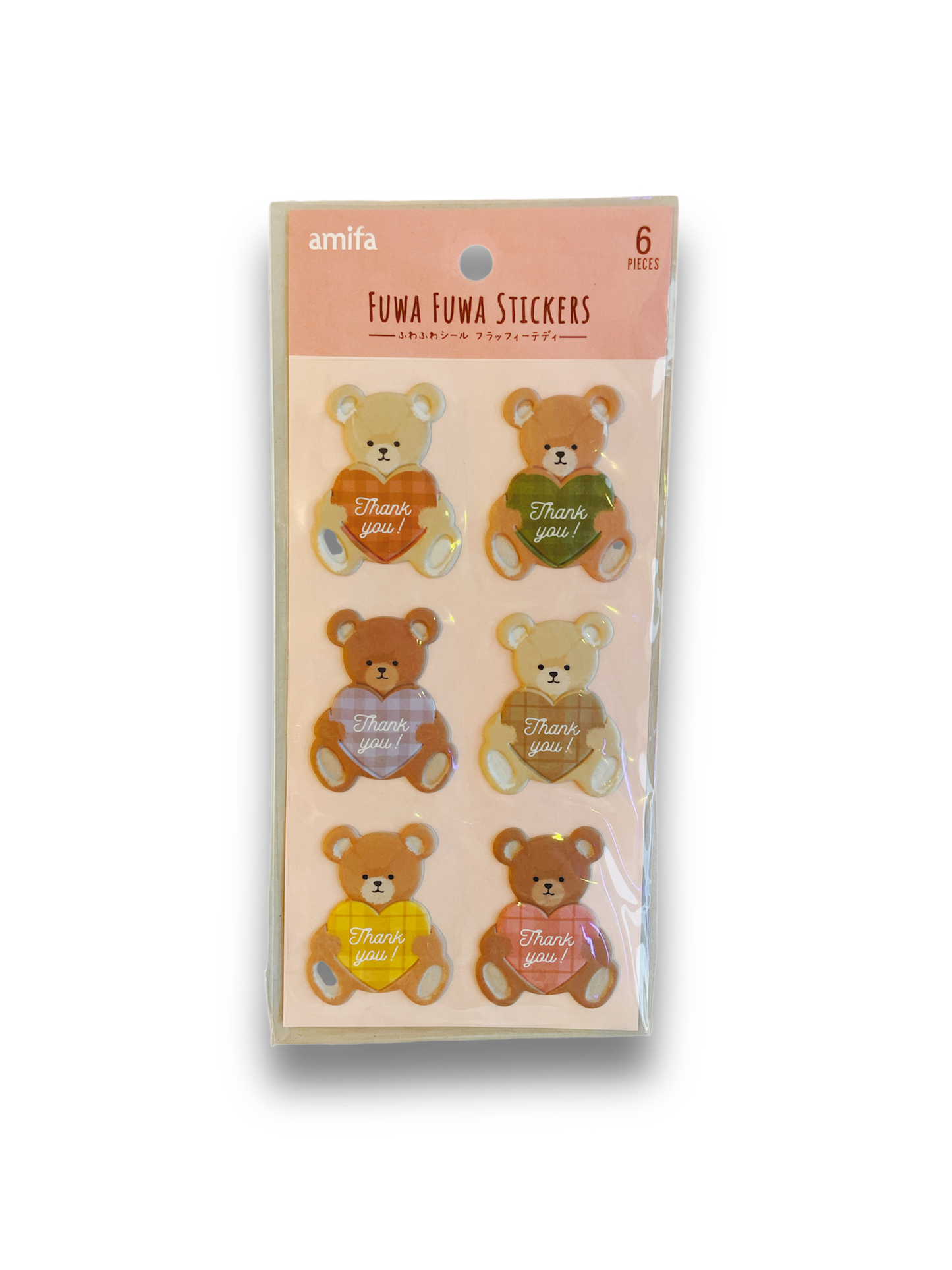 Fuwa Fuwa Thank You Bear Sticker Sheet