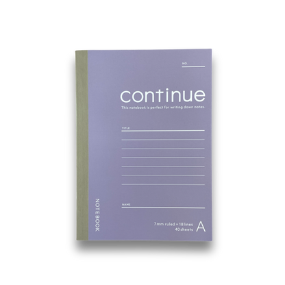 Kyowa Continue A6 Ruled Lined Notebook All Colors 2-Pack