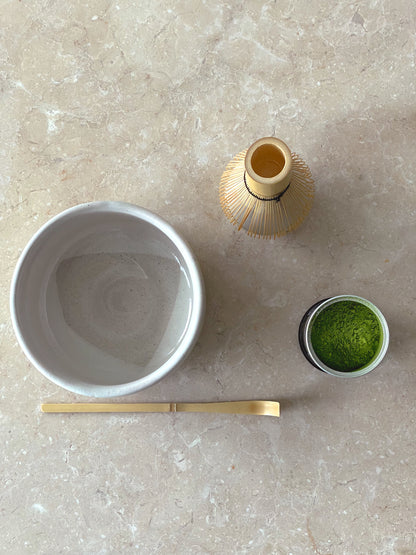 White Chawan Matcha Bowl