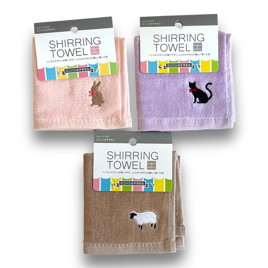 Shirring Mini Towel Handkerchief