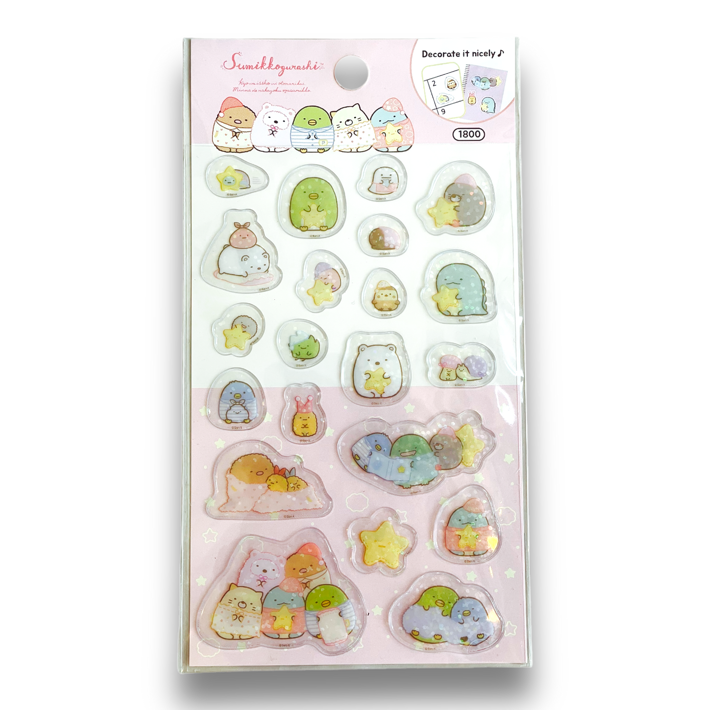 Sumikko Gurashi 3D Sticker Sheet All Colors