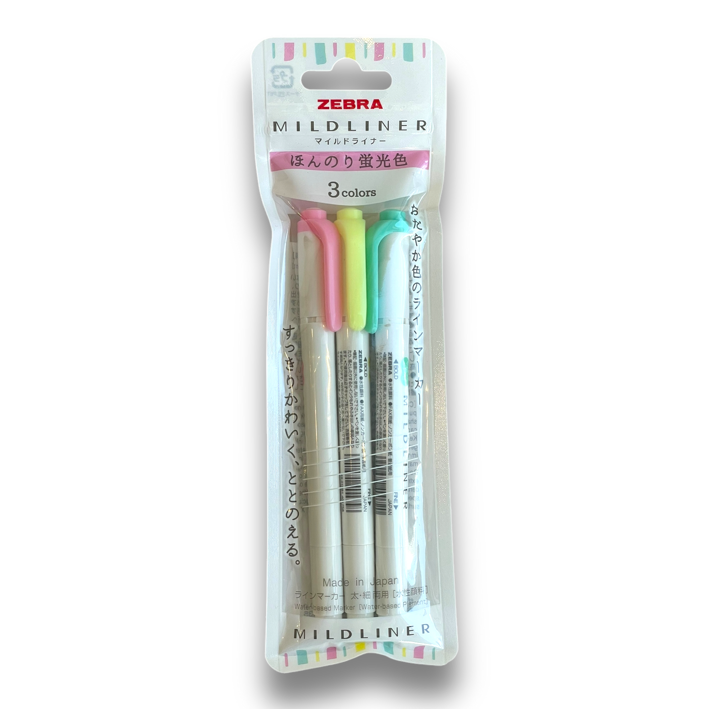 Zebra Mildliner Dual-Sided Highlighter 3 Pack