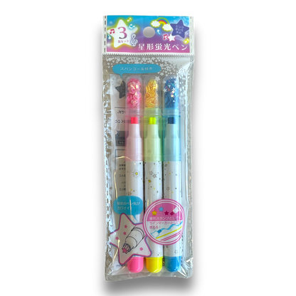 Star-Shaped Highlighter 3 Pack