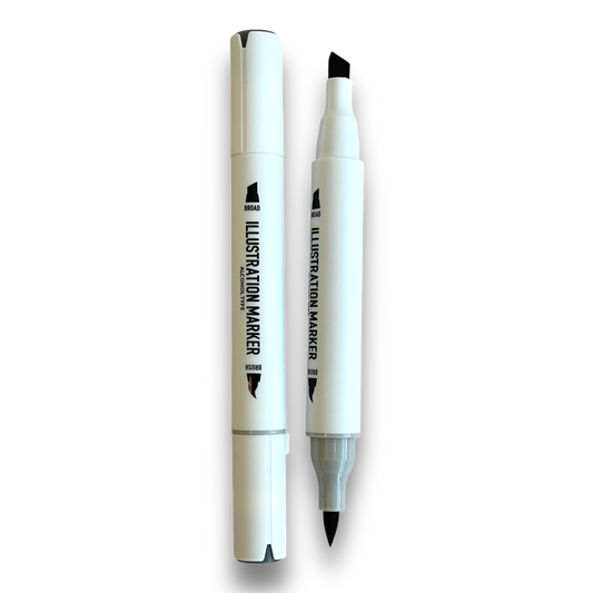 Alcohol Based Dual-Sided Illustration Marker 2 Pack All Colors