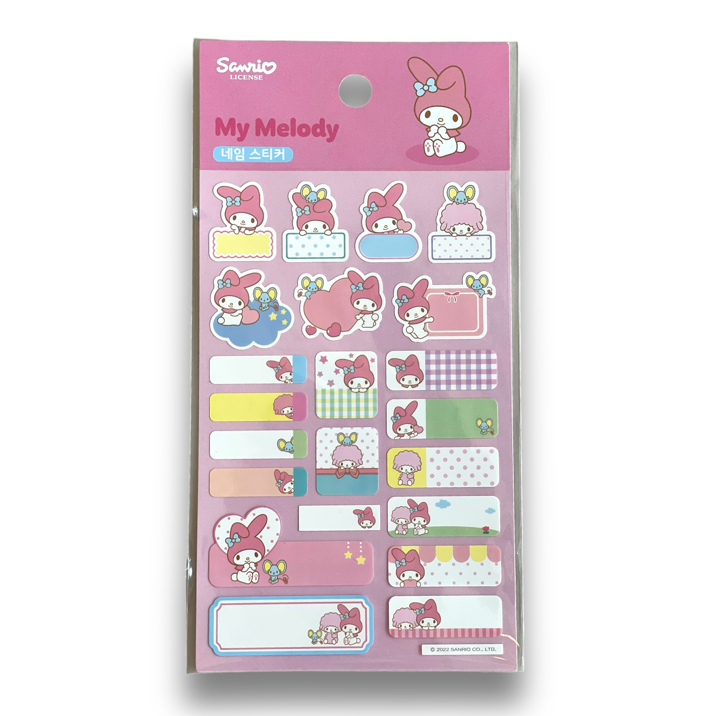 Sanrio Label Sticker Sheets My Melody, Cinnamoroll, Kuromi