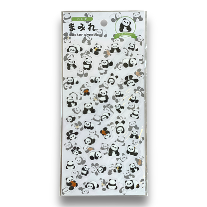 World Craft Panda Sticker Sheet