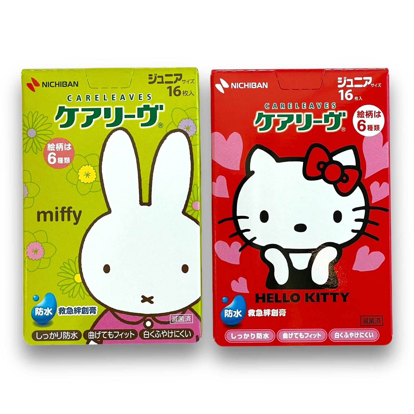 Nichiban Waterproof Band-Aid Miffy, Hello Kitty