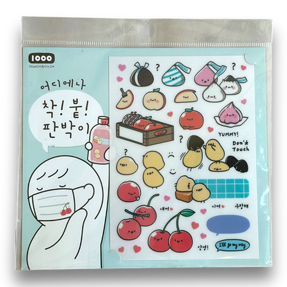 Food Korean Sticker Sheet