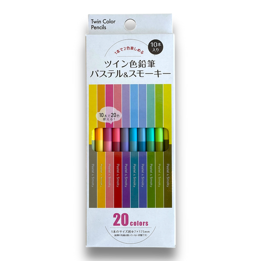 Twin Colored Pencils 10 Pack, Pastel & Smoky