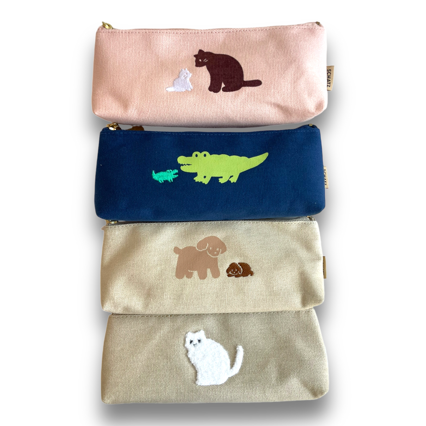 Schatz Embroidered Pouches