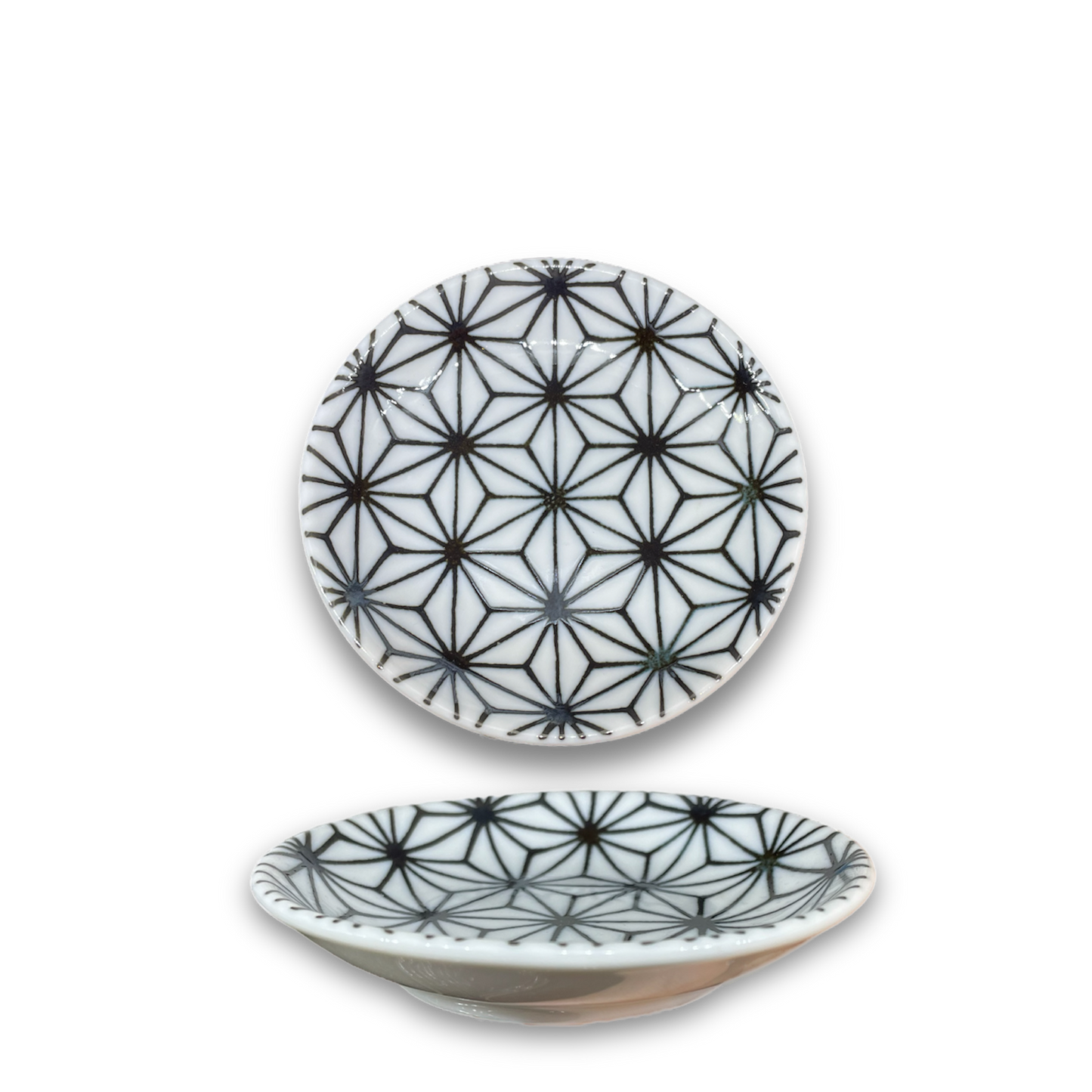 Diamond Star Black Patterned Small Plate