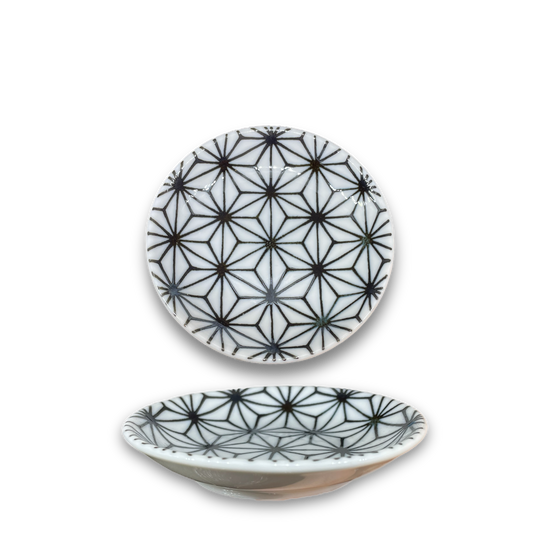 Diamond Star Black Patterned Small Plate