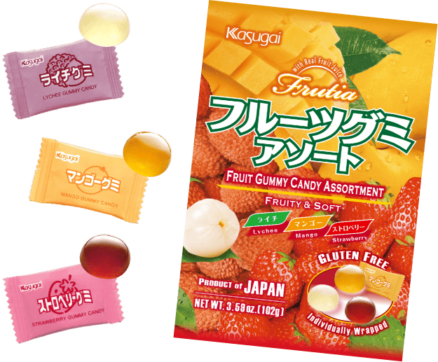 Kasugai Fruitia Gummy Candy All Flavors